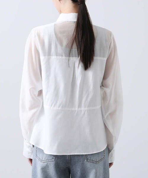 Gready Brilliant(グレディブリリアン)の「シアーコルセットシャツ(シャツ/ブラウス・レディース・オフホワイト/ブラック・FREE)」の15枚目の写真