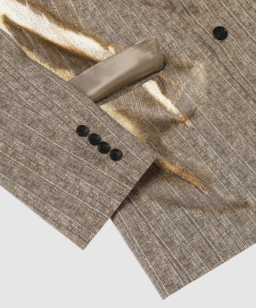Y/Project（ワイプロジェクト）の「SUN BLEACHED PINSTRIPE BLAZER（その他アウター・メンズ・ベージュ・S）」の5枚目の写真