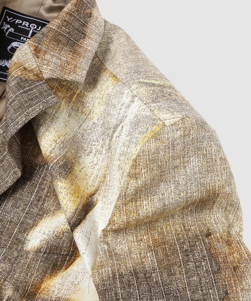 Y/Project（ワイプロジェクト）の「SUN BLEACHED PINSTRIPE BLAZER（その他アウター・メンズ・ベージュ・S）」の7枚目の写真