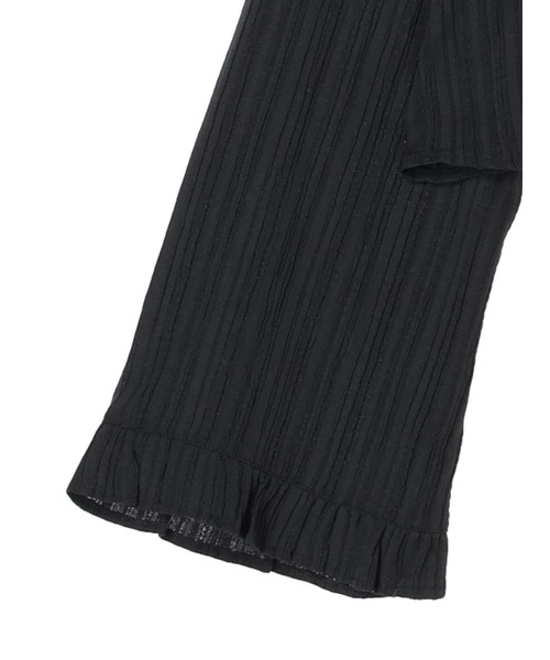 earth music&ecology（アースミュージックアンドエコロジー）の「フリル切替えショートブラウス（シャツ/ブラウス・レディース・オフホワイト/ブラック/ピンクベージュ/ライトカーキ・FREE）」の21枚目の写真