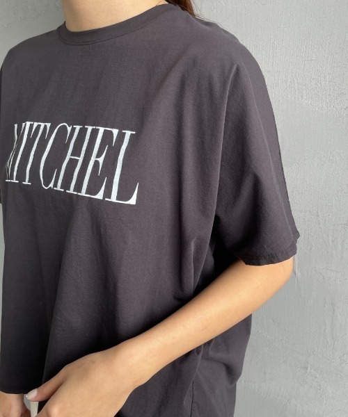 MICA&DEAL/マイカアンドディール] 別注 ロゴプリントTシャツ セール】[MICA&DEAL/マイカアンドディール] 別注 MITCHEL ロゴ