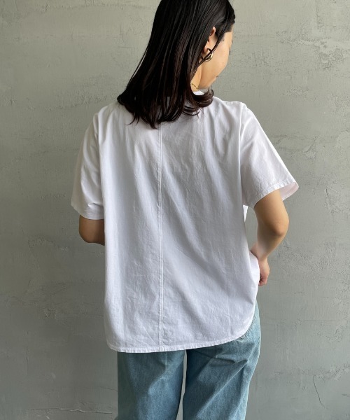 MICA&DEAL（マイカ＆ディール）の「[MICA&DEAL/マイカアンドディール] 別注 MITCHEL ロゴプリントTシャツ（Tシャツ/カットソー・レディース・チャコール/ホワイト/ブルー・F）」の12枚目の写真