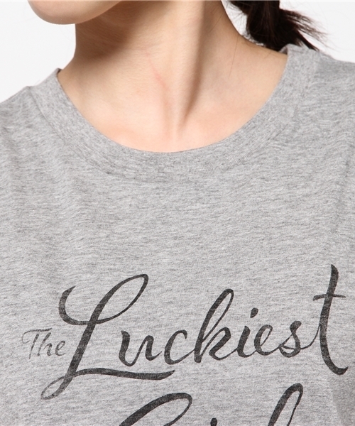 Sheta（シータ）の「プリントTeeLuckies（Tシャツ/カットソー・レディース・グレー・FREE）」の3枚目の写真
