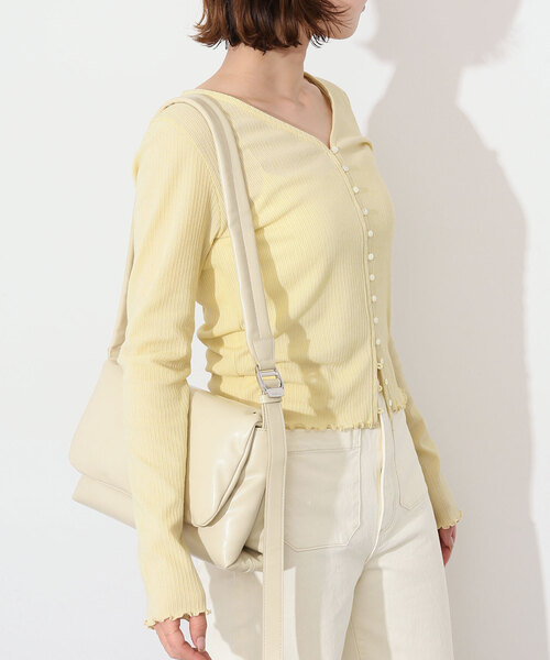 SLOBE IENA(スローブイエナ)の「ランダムテレコ ショートカーディガン(Tシャツ/カットソー・レディース・サックスブルー/イエロー・FREE)」の20枚目の写真