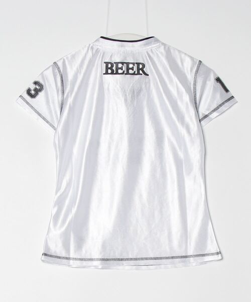 tシャツ A'GEM/9 × .kom 「Beer Bro/ビアブロー」VネックT レディース A'GEM/9 × .kom 『Beer Bro/ビアブロー』VネックT インポート