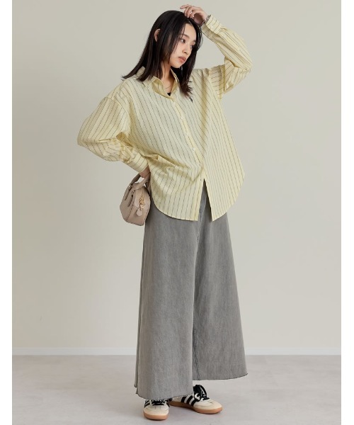 【新品未使用品】ALBOVE リバティプリントレイヤードタンクブラトップス ブラ紐隠し][涼感]レーヨンブレンドスクエアネックリブニットタンク