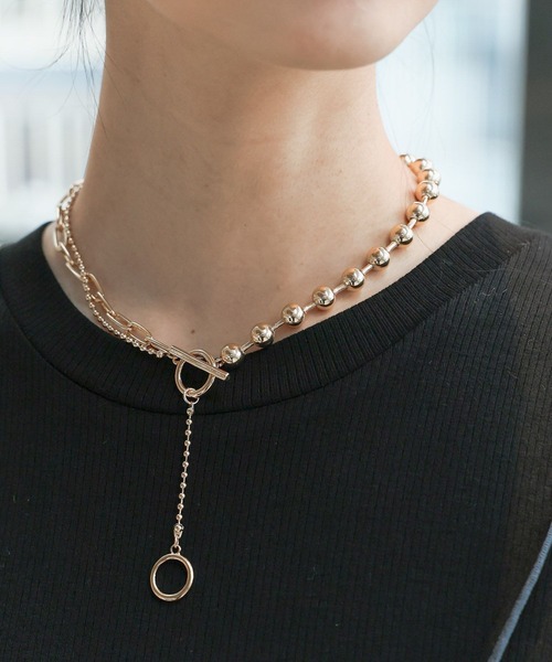 HARE（ハレ）の「MIXチェーンショートラリエット(HARE)（ネックレス・レディース・ゴールド/シルバー・FREE）」の10枚目の写真