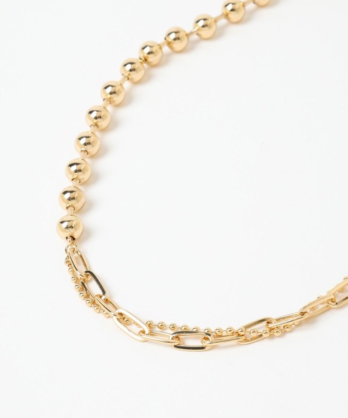 HARE（ハレ）の「MIXチェーンショートラリエット(HARE)（ネックレス・レディース・ゴールド/シルバー・FREE）」の21枚目の写真