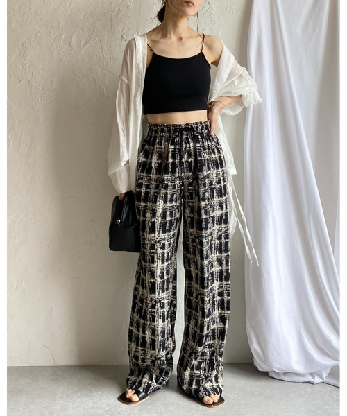 【お値下げ不可】【新品同様】Gajess グリッターキャミソール　ブラック ワッシャーレースキャミトップス / Washer Lace Cami Tops