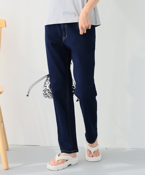 Doula Doula(ドゥーラドゥーラ)の「ハイウエストテーパードヴィンテージジーンズデニム(デニムパンツ・レディース・ブルー/ライトブルー/インディゴブルー・S/M/L)」の8枚目の写真