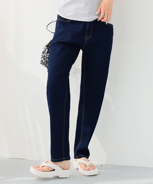 Doula Doula(ドゥーラドゥーラ)の「ハイウエストテーパードヴィンテージジーンズデニム(デニムパンツ・レディース・ブルー/ライトブルー/インディゴブルー・S/M/L)」の9枚目の写真