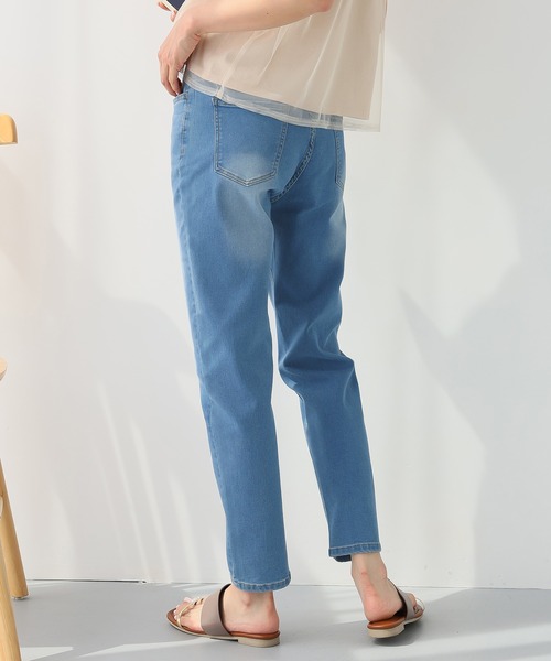 Doula Doula(ドゥーラドゥーラ)の「ハイウエストテーパードヴィンテージジーンズデニム(デニムパンツ・レディース・ブルー/ライトブルー/インディゴブルー・S/M/L)」の16枚目の写真