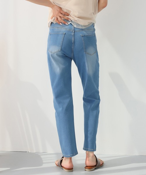 Doula Doula(ドゥーラドゥーラ)の「ハイウエストテーパードヴィンテージジーンズデニム(デニムパンツ・レディース・ブルー/ライトブルー/インディゴブルー・S/M/L)」の17枚目の写真