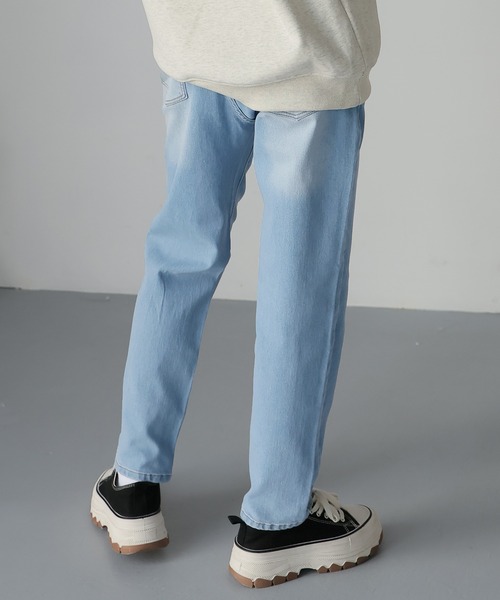Doula Doula(ドゥーラドゥーラ)の「ハイウエストテーパードヴィンテージジーンズデニム(デニムパンツ・レディース・ブルー/ライトブルー/インディゴブルー・S/M/L)」の21枚目の写真