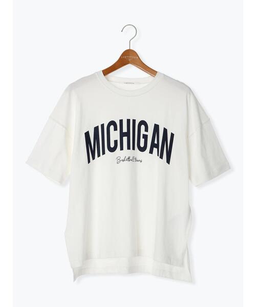 Lugnoncure（ルノンキュール）の「アウトロックカレッジロゴTシャツ（Tシャツ/カットソー・レディース・オレンジ/チャコールグレー/オフホワイト・F）」の20枚目の写真