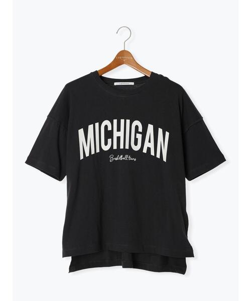 Lugnoncure（ルノンキュール）の「アウトロックカレッジロゴTシャツ（Tシャツ/カットソー・レディース・オレンジ/チャコールグレー/オフホワイト・F）」の21枚目の写真