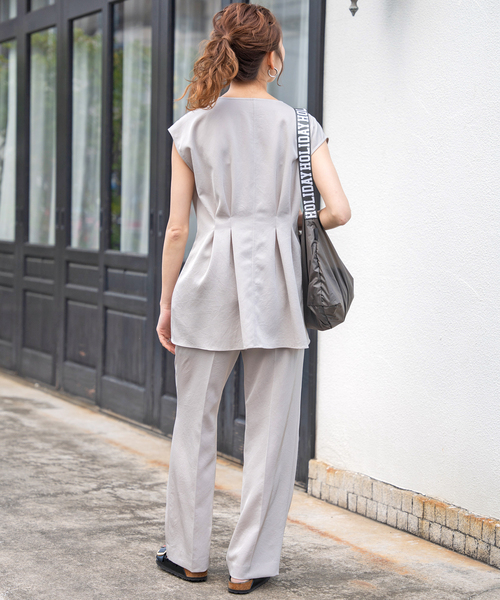 スピック&amp;スパン Spick&amp;Span 21SS ブラウス F グレー Spick & Span｜スピック＆スパンのシャツ／ブラウス（レディース