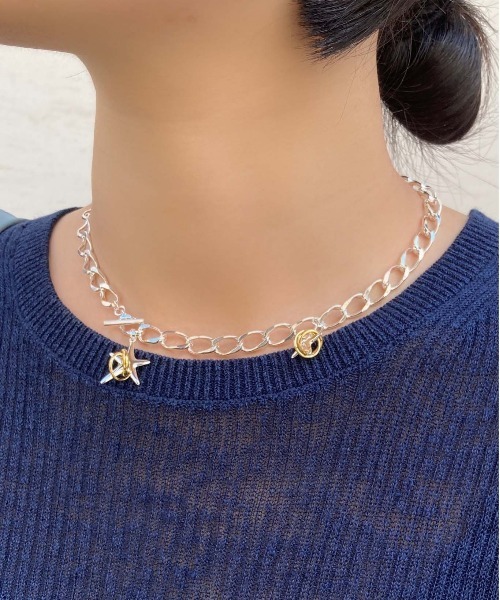 LAPUIS(ラピュイ)の「LAPUIS(ラピュイ)Coil Star choker(チョーカー・レディース・ゴールド/マルチ・FREE)」の10枚目の写真