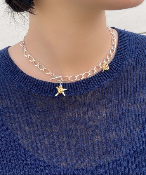 LAPUIS(ラピュイ)の「LAPUIS(ラピュイ)Coil Star choker(チョーカー・レディース・ゴールド/マルチ・FREE)」の11枚目の写真