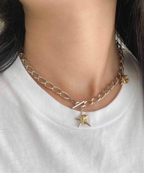 LAPUIS(ラピュイ)の「LAPUIS(ラピュイ)Coil Star choker(チョーカー・レディース・ゴールド/マルチ・FREE)」の9枚目の写真