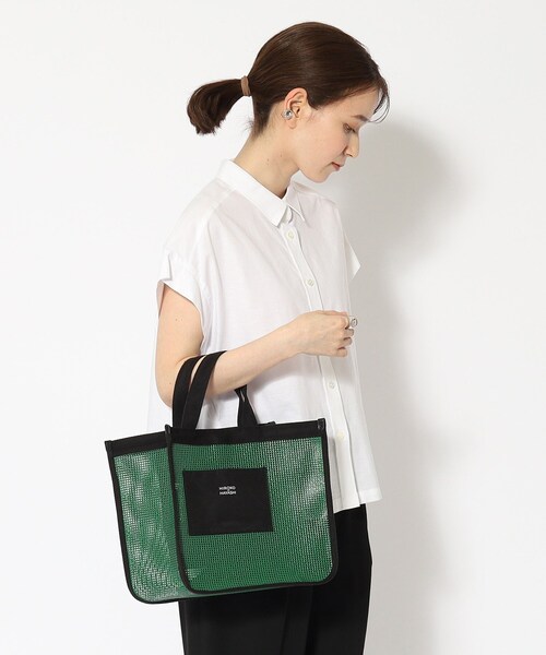 HIROKO HAYASHI(ヒロコハヤシ)の「◆GRIGLIA(グリリア)ハンドバッグ(ハンドバッグ・レディース・グリーン系その他5/ホワイト系5・00)」の5枚目の写真
