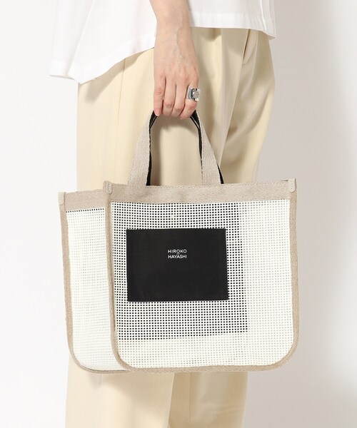 HIROKO HAYASHI(ヒロコハヤシ)の「◆GRIGLIA(グリリア)ハンドバッグ(ハンドバッグ・レディース・グリーン系その他5/ホワイト系5・00)」の2枚目の写真