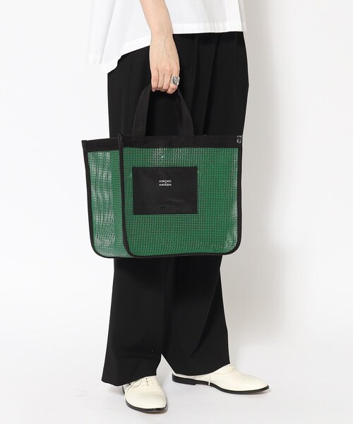 HIROKO HAYASHI(ヒロコハヤシ)の「◆GRIGLIA(グリリア)ハンドバッグ(ハンドバッグ・レディース・グリーン系その他5/ホワイト系5・00)」の1枚目の写真