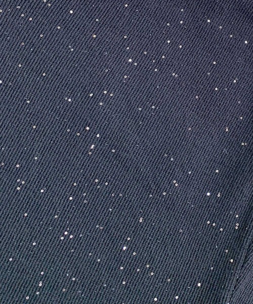 Q（キュー）の「スパンコールヤーンニット（ニット/セーター・レディース・ブラック/セージグリーン・MEDIUM）」の8枚目の写真