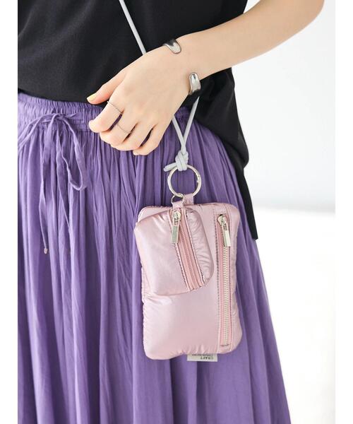 CRAFT STANDARD BOUTIQUE(クラフトスタンダードブティック)の「2連スマホマルチショルダーポーチ(ショルダーバッグ・レディース・シルバー/ブラック/ライトピンク/ネイビー・FREE)」の7枚目の写真
