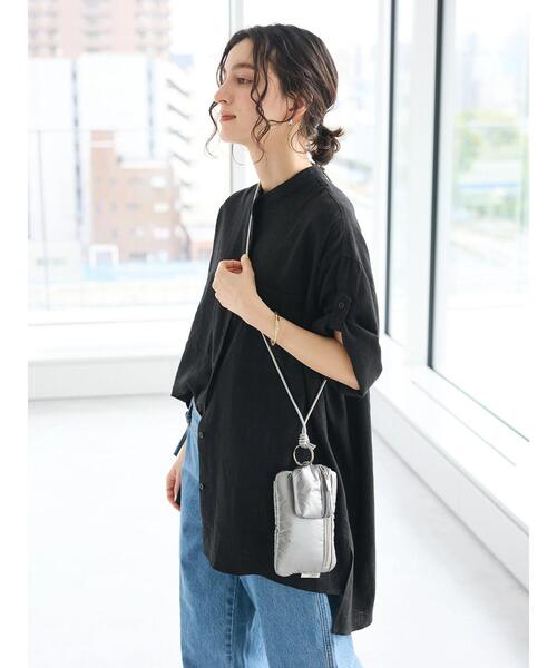 CRAFT STANDARD BOUTIQUE(クラフトスタンダードブティック)の「2連スマホマルチショルダーポーチ(ショルダーバッグ・レディース・シルバー/ブラック/ライトピンク/ネイビー・FREE)」の10枚目の写真