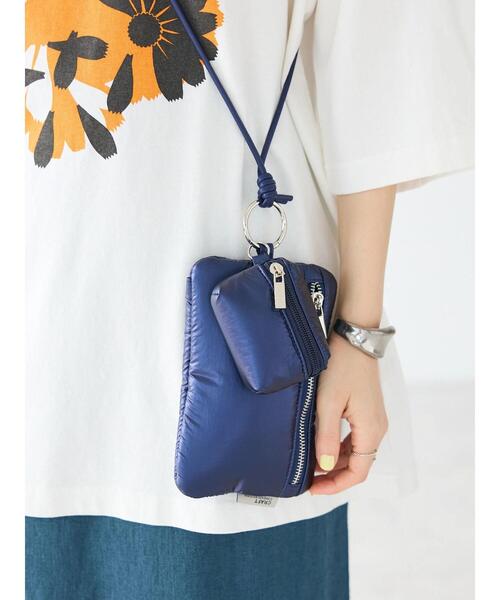 CRAFT STANDARD BOUTIQUE(クラフトスタンダードブティック)の「2連スマホマルチショルダーポーチ(ショルダーバッグ・レディース・シルバー/ブラック/ライトピンク/ネイビー・FREE)」の15枚目の写真