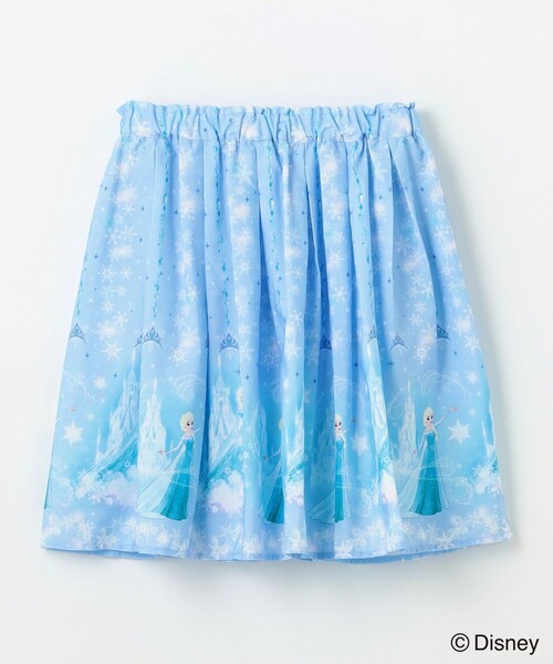 セール】【ディズニープリンセス/フローズン】総柄 スカート（スカート