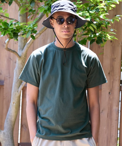 coca(coca)(コカ)の「ボックスTシャツ シワになりにくい イージーケア(Tシャツ/カットソー・メンズ・ホワイト/チャコール/ライトベージュ/ダークグリーン/ネイビー/ライトグレー/オレンジ/ブラック・M/L/XL)」の6枚目の写真
