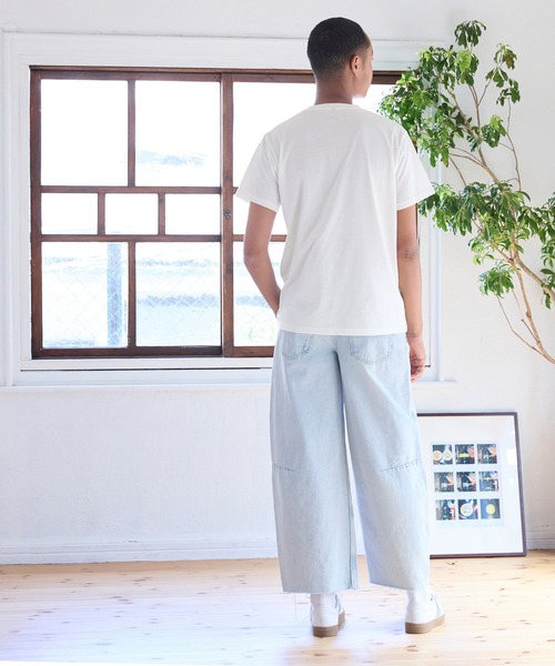 coca(coca)(コカ)の「ボックスTシャツ シワになりにくい イージーケア(Tシャツ/カットソー・メンズ・ホワイト/チャコール/ライトベージュ/ダークグリーン/ネイビー/ライトグレー/オレンジ/ブラック・M/L/XL)」の13枚目の写真