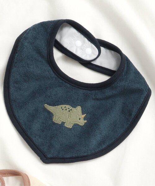 apres les cours(アプレレクール)の「モチーフパイルスタイ(スタイ/よだれかけ・キッズ・アイボリー/クリーム/ネイビー・90)」の3枚目の写真