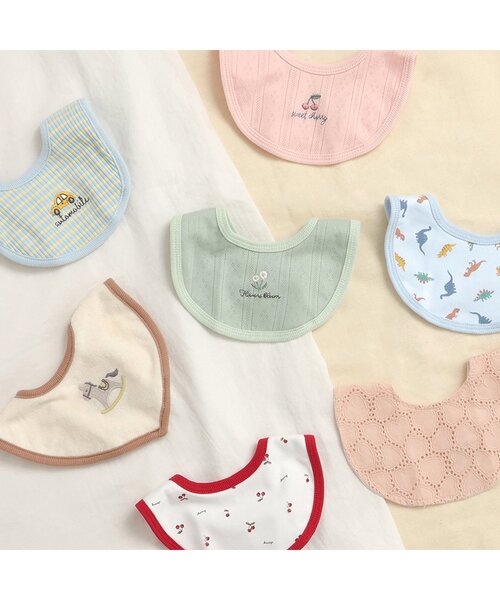 apres les cours(アプレレクール)の「モチーフパイルスタイ(スタイ/よだれかけ・キッズ・アイボリー/クリーム/ネイビー・90)」の11枚目の写真