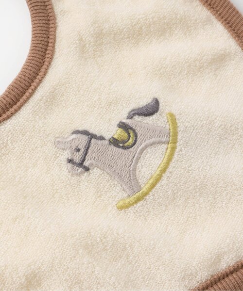 apres les cours(アプレレクール)の「モチーフパイルスタイ(スタイ/よだれかけ・キッズ・アイボリー/クリーム/ネイビー・90)」の6枚目の写真