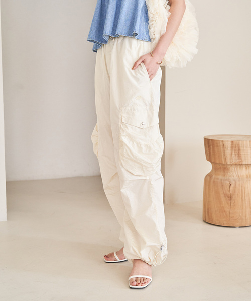 VIS（ビス）の「Lottoコラボシャカパン（その他パンツ・レディース・チャコールグレー/ホワイト系その他5・FREE）」の3枚目の写真