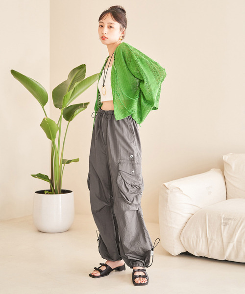 VIS（ビス）の「Lottoコラボシャカパン（その他パンツ・レディース・チャコールグレー/ホワイト系その他5・FREE）」の8枚目の写真