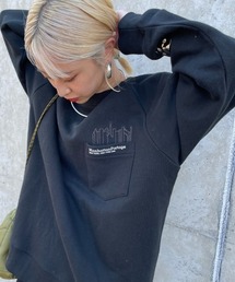 Manhattan Portage | [MANHATTAN PORTAGE/マンハッタンポーテージ] 別注 ポケット刺繍ロゴ バックプリントスウェット(スウェット)