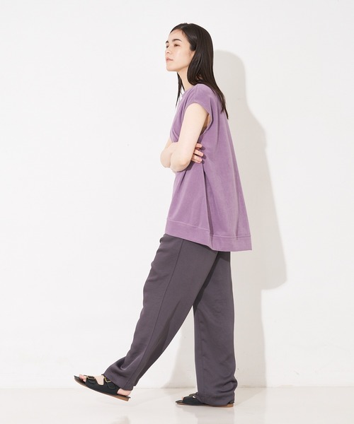 collex（コレックス）の「ミニパイルフレアプルオーバー（Tシャツ/カットソー・レディース・パープル系その他/グレイッシュブルー/チャコールグレー・フリー）」の8枚目の写真