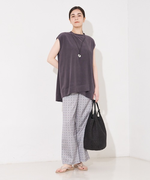 collex（コレックス）の「ミニパイルフレアプルオーバー（Tシャツ/カットソー・レディース・パープル系その他/グレイッシュブルー/チャコールグレー・フリー）」の12枚目の写真