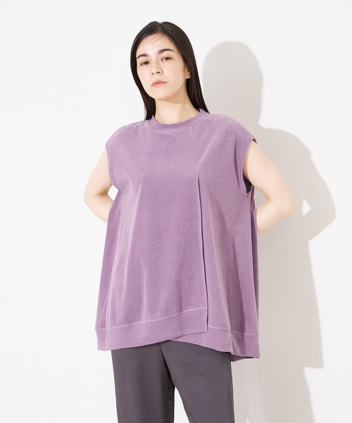 collex（コレックス）の「ミニパイルフレアプルオーバー（Tシャツ/カットソー・レディース・パープル系その他/グレイッシュブルー/チャコールグレー・フリー）」の15枚目の写真