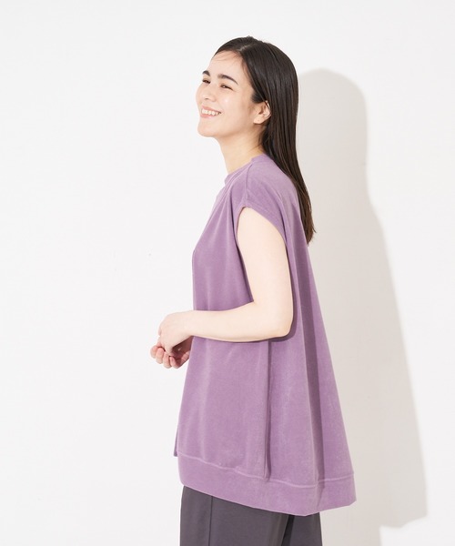 collex（コレックス）の「ミニパイルフレアプルオーバー（Tシャツ/カットソー・レディース・パープル系その他/グレイッシュブルー/チャコールグレー・フリー）」の16枚目の写真