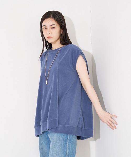 collex（コレックス）の「ミニパイルフレアプルオーバー（Tシャツ/カットソー・レディース・パープル系その他/グレイッシュブルー/チャコールグレー・フリー）」の17枚目の写真