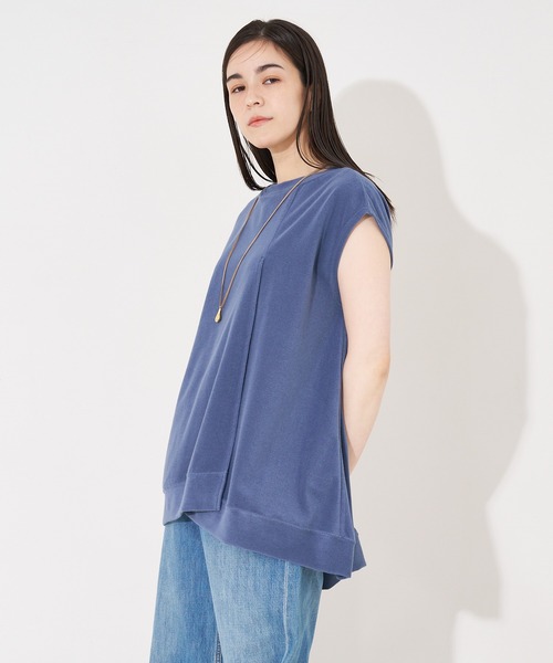 collex（コレックス）の「ミニパイルフレアプルオーバー（Tシャツ/カットソー・レディース・パープル系その他/グレイッシュブルー/チャコールグレー・フリー）」の18枚目の写真