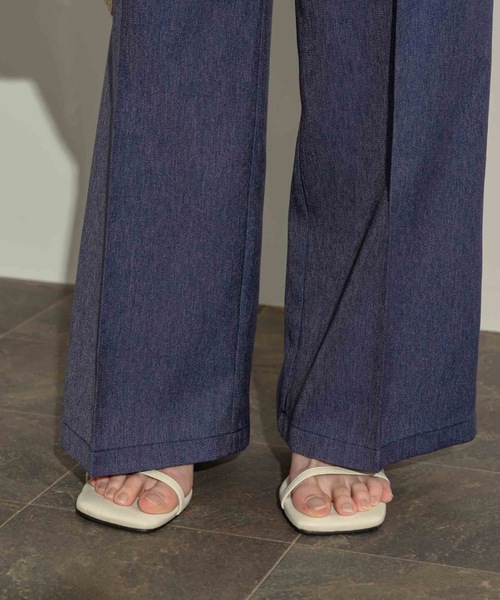 NEUNA(ヌナ)の「2タックパンツ(スラックス・レディース・ブラック/ベージュ/ダークインディゴブルー・SMALL/MEDIUM/LARGE)」の18枚目の写真