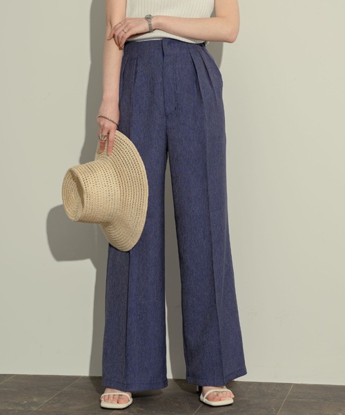 NEUNA(ヌナ)の「2タックパンツ(スラックス・レディース・ブラック/ベージュ/ダークインディゴブルー・SMALL/MEDIUM/LARGE)」の11枚目の写真