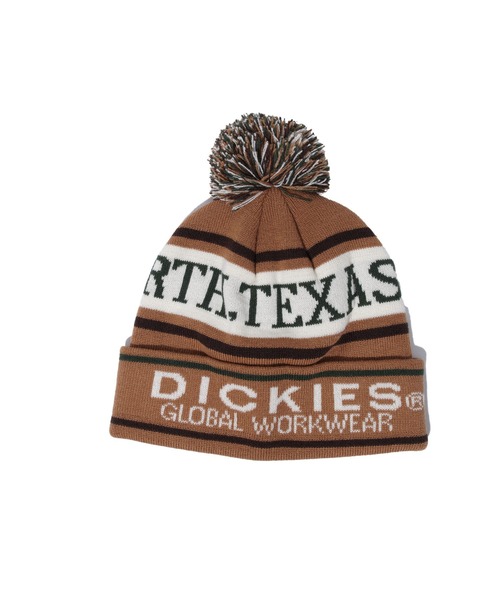 Dickies(ディッキーズ)の「Dickies EX JACQUARD KNIT WATCH/ロゴ/ボンボン付きニット帽/帽子/ワッチキャップ/ディッキーズ(ニットキャップ/ビーニー・メンズ・ブラック/ベージュ/エンジ/ブルー・FREE)」の16枚目の写真