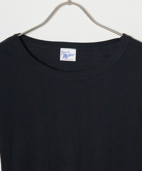 MILLER(ミラー)の「R.P.miller/ミラー パネルリブH/S 5分袖 Tシャツ(Tシャツ/カットソー・レディース・ブラック×レッド/グレー系/ダークグレー/ブラック系/タン/ブラック/ホワイト/ブルー系その他/レッド系その他・FREE)」の15枚目の写真
